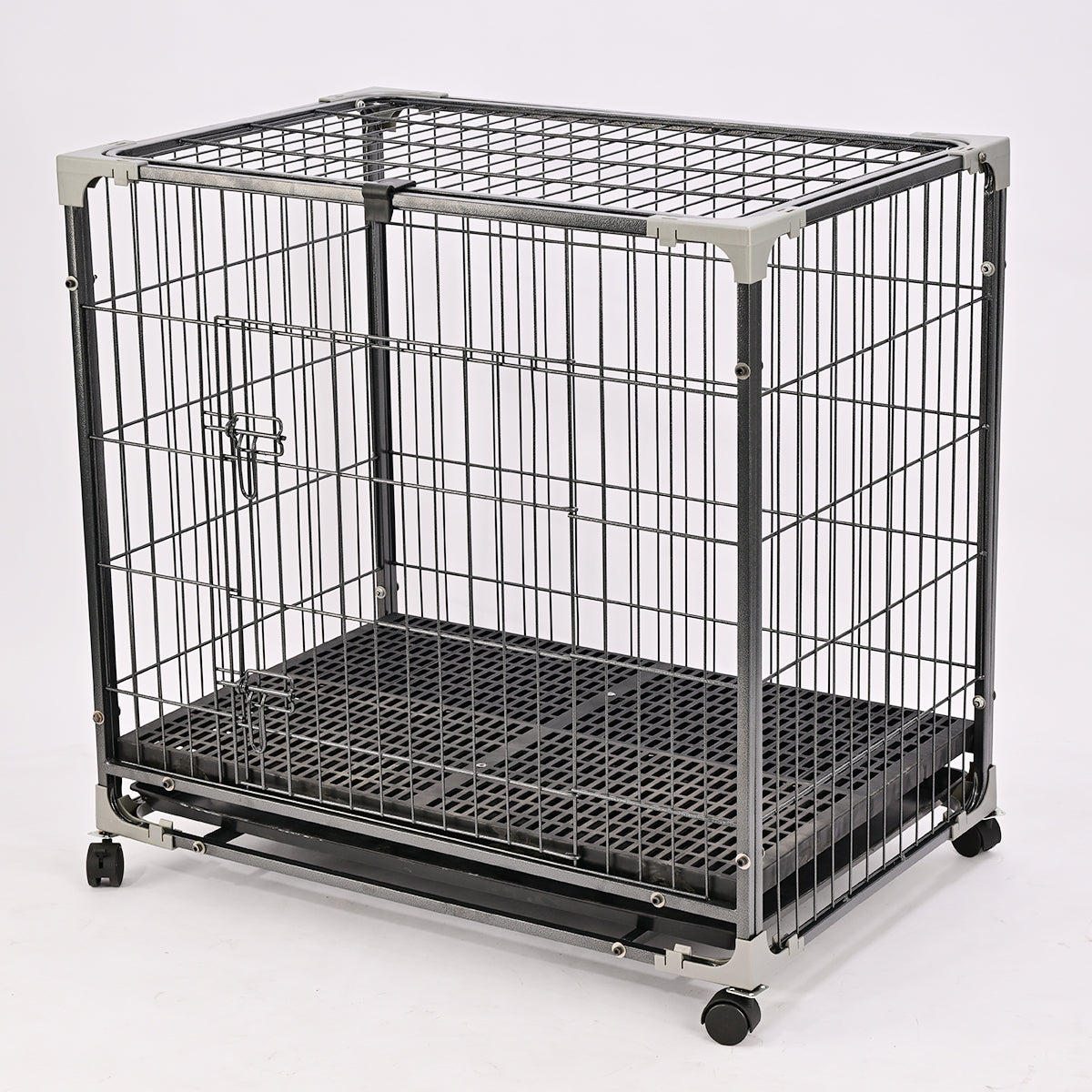 Heavy Duty Escape Proof Dog Crate with Feeding Door