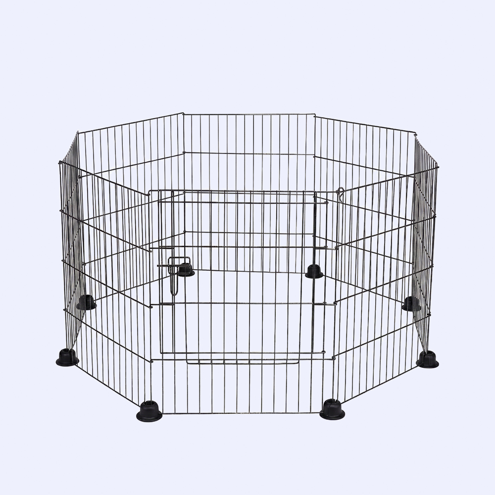 Freepet Folding Metal Puppy / Dog Exercise Pen, Indoor/Outdoor Playpen with  Door