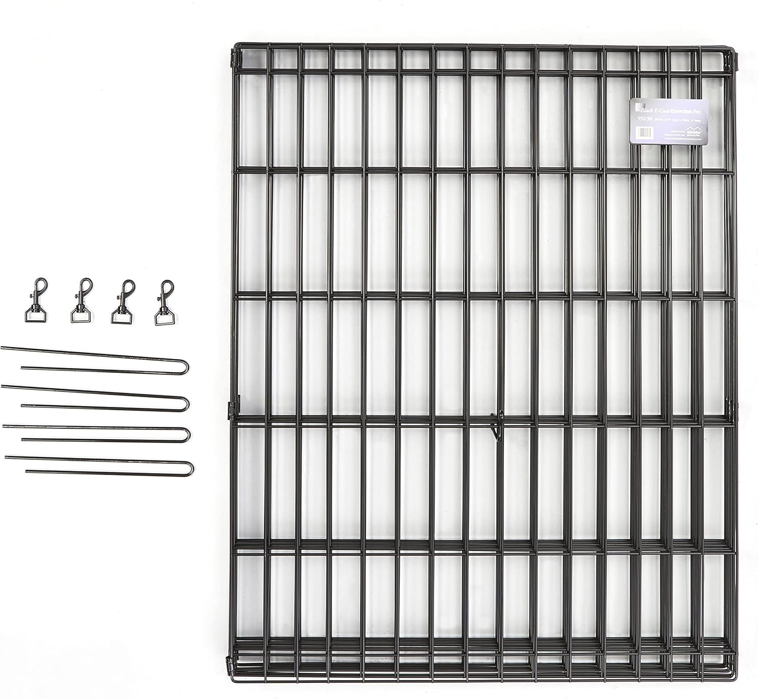 Freepet Folding Metal Puppy / Dog Exercise Pen, Indoor/Outdoor Playpen with  Door
