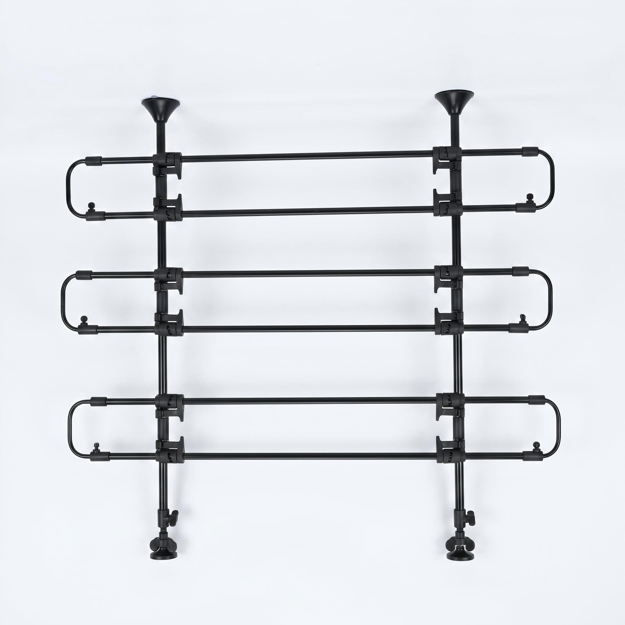 Original Car, SUV, Truck Dog Barrier: Adjustable Universal for All Vehicles - Moves with Your Vehicle Seats. Tilt. Slide. Recline. Easy Install - Strong Metal Tubing Gate Pet Divider