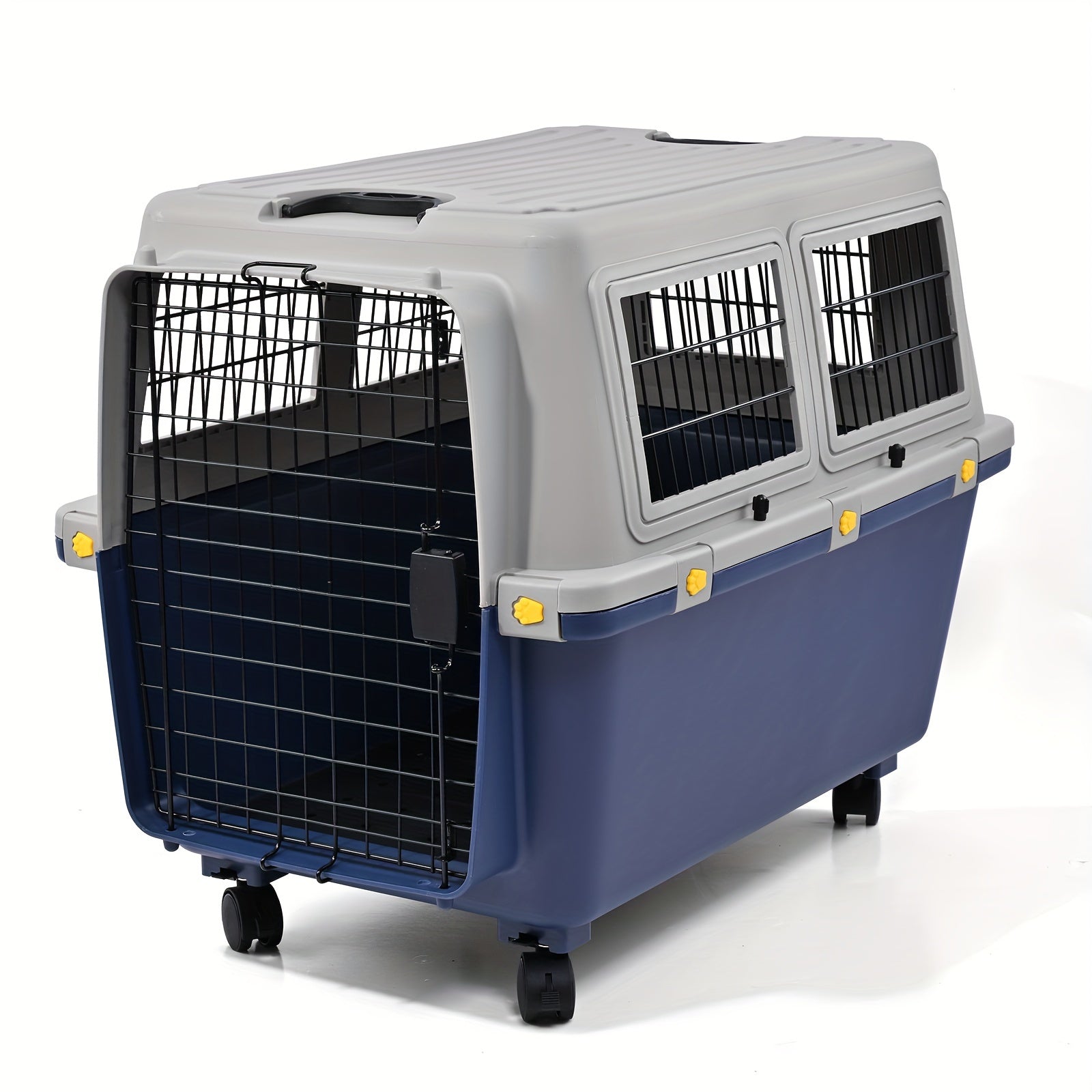 Freepet Dog Premium Kennel - Portable Dog Carriers & Crates for Large Dogs, Airline-Friendly, Durable Plastic, Pet Carrier For Home and Travel