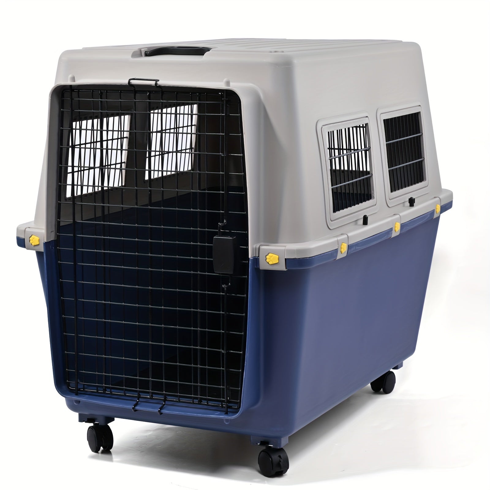 Freepet Dog Premium Kennel - Portable Dog Carriers & Crates for Large Dogs, Airline-Friendly, Durable Plastic, Pet Carrier For Home and Travel
